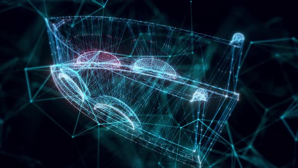 Old Smoothing Iron Hologram Close Up 4k alt