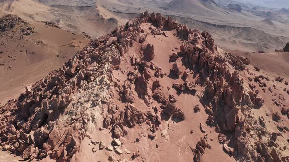 Arid desert and strange stones