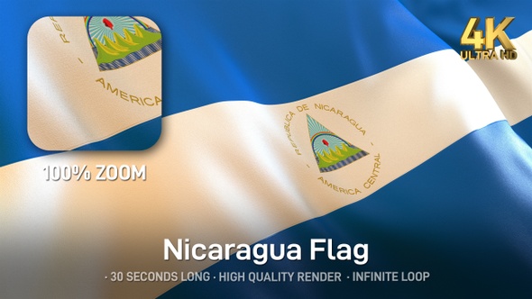 Nicaragua Flag - 4K