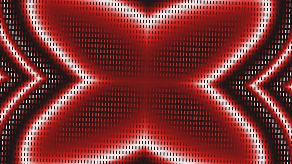 Vj Loop Red Led Neon Abstract Butterfly Animation
