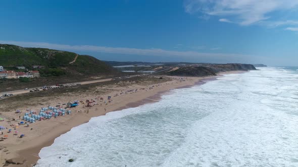 People on the Beach in Portugal