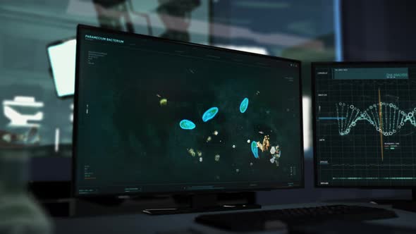 Paramecium Microbiology Research On High Tech Scientific Software Program alt