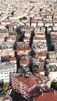 Vertical Video Alanya Turkey  a Resort Town on the Seashore