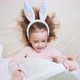 A Cute Little Girl with Bunny Ears - VideoHive Item for Sale