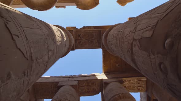 Karnak Temple in Luxor, Egypt. The Karnak Temple Complex, Commonly Known As Karnak, Comprises a Vast