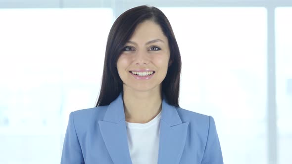 Portrait of Smiling Young Businesswoman