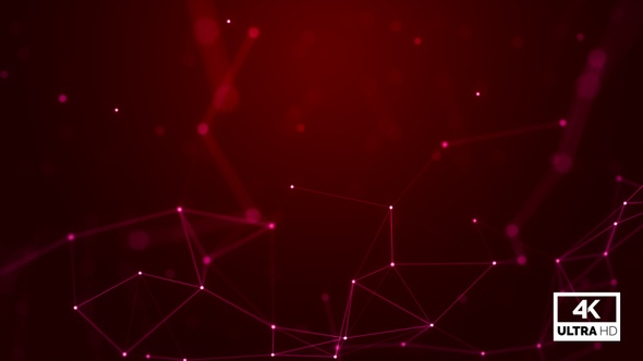 Red Plexus Abstract Background Looped V6