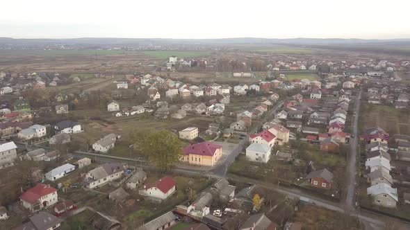 Aerial View of IvanoFrankivsk City Ukraine