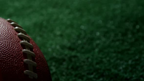 American football on artificial turf