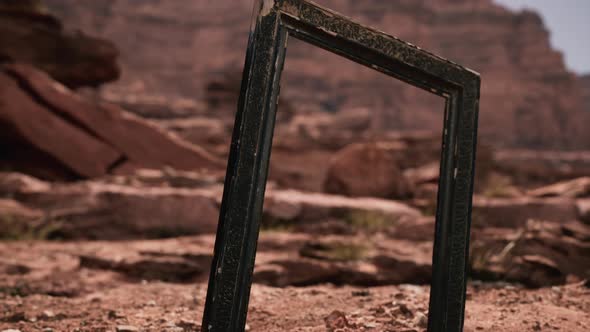 Very Old Wooden Frame in Grand Canyon alt