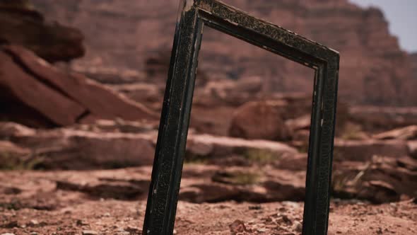 Very Old Wooden Frame in Grand Canyon