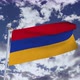 Armenia Flag With Sky 4k - VideoHive Item for Sale