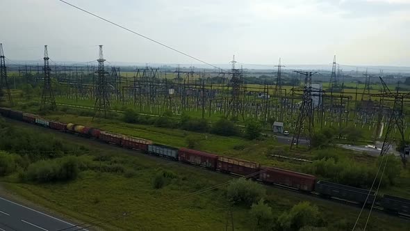 Electric Towers That Carry Highvoltage Electricity Transmit Energy