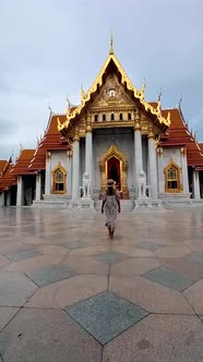 Wat Benchamabophit the Marble Temple the Royal Temple in Capital City Bangkok Thailand