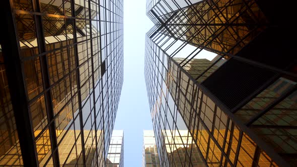 Office Building Windows View Of Skyscraper With Many Corporate Offices Of Success Companies