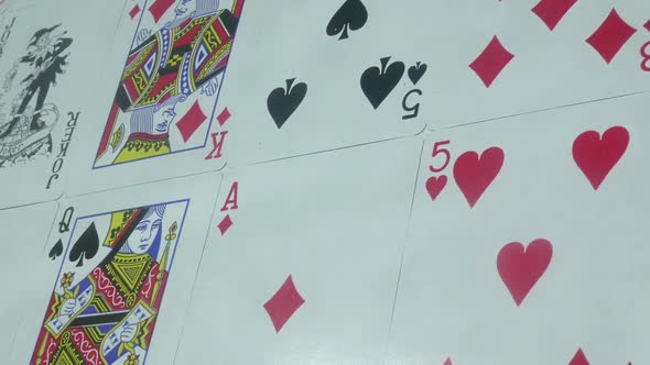 Poker Cards In A Gaming Establishment