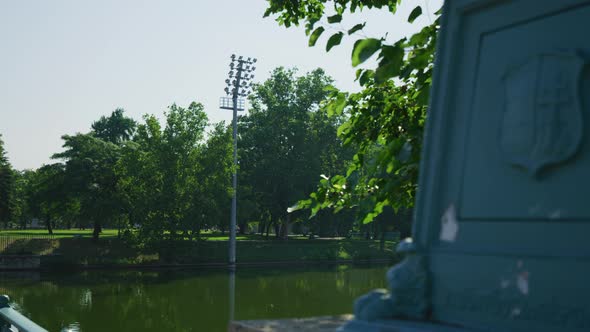 The pond in Budapest City Park