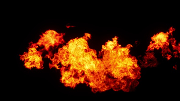 Burning flames from start to finish with ProRes Isolated by Alpha channel (transparent background) alt