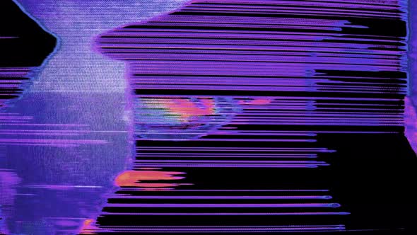 VHS Abstract Digital Animation Analog Older TVs