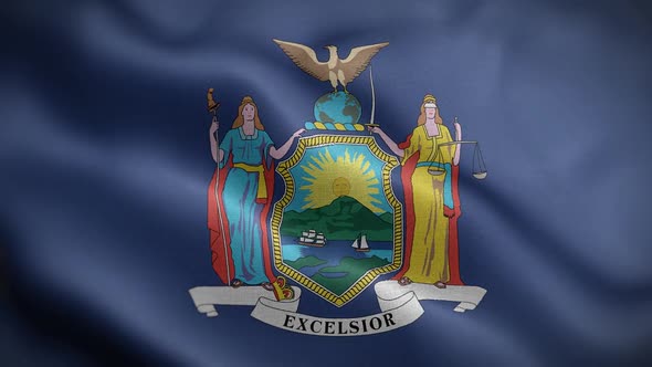 New York State Flag Front HD
