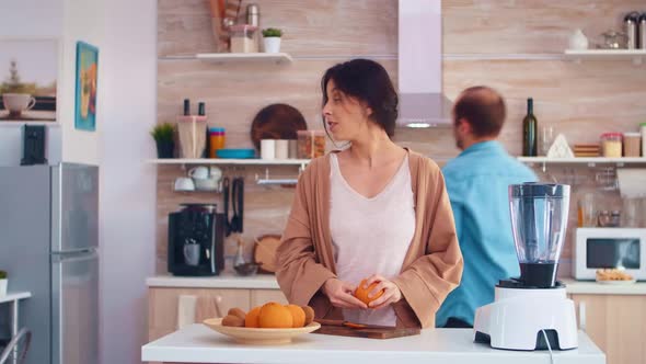 Couple Making Smoothie