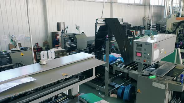 Plastic Bag Manufacturing Machine at a Factory