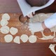 Preparing Dumplings, Cutting Dough Into Circles - VideoHive Item for Sale