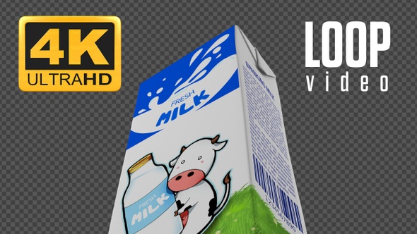 Milk Box 3d Rotate