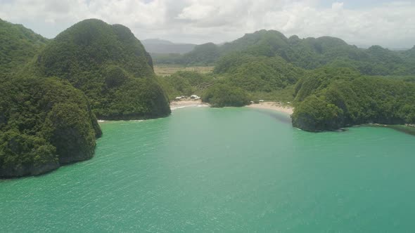 Seascape of Caramoan Islands, Camarines Sur, Philippines