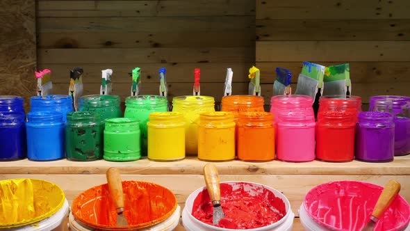 Colorful Ink In Factory Tee Shirt