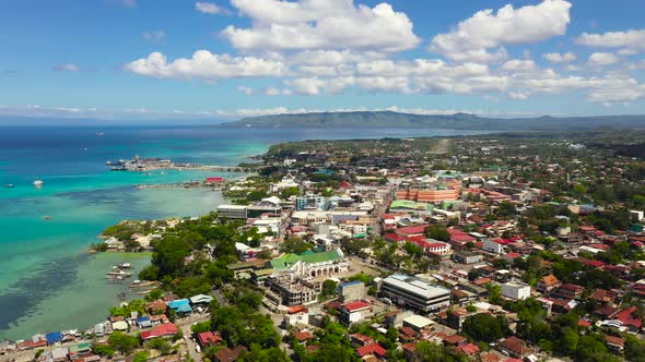 Tagbilaran City View From Above. Bohol, Philippines