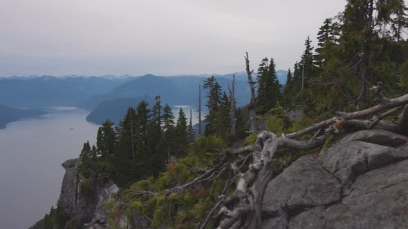 View of Canadian Mountain Landscape