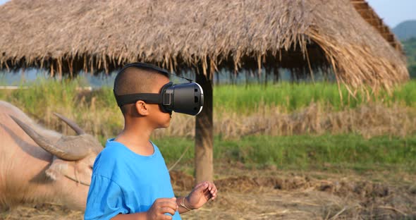 Rural Boy In VR World