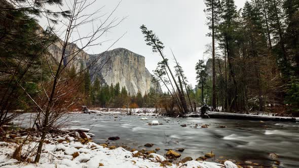 Landscape Time Lapse Yosemite River