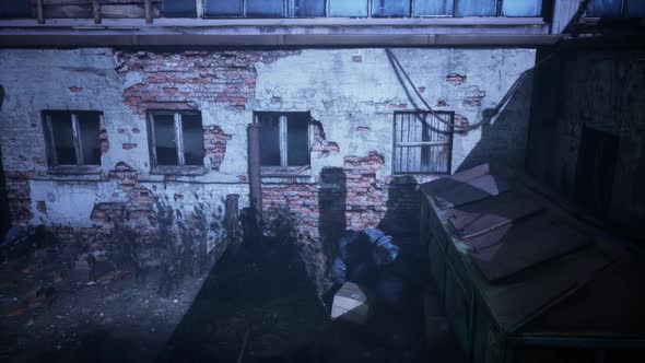 Ruins of a Very Heavily Polluted Industrial Factory alt