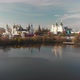 Flight Over Silvergrape Pond to the Izmailovsky Kremlin in Moscow Russia - VideoHive Item for Sale