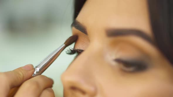 Beautiful Young Girl in a Beauty Salon