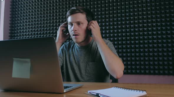 Person in Home Open Laptop and Happy Surprised By Good News Online