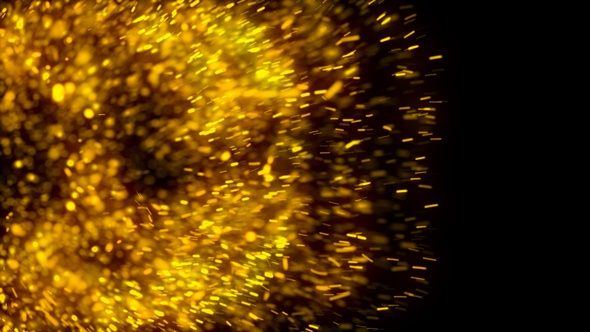 Golden Particles Explosion V5