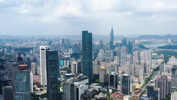 Nanjing City, Jiangsu Province, urban construction landscape