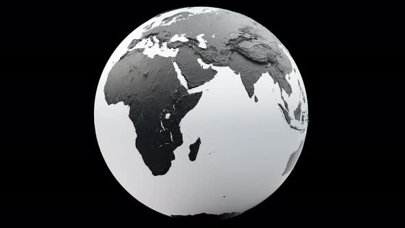 4K Abstract 3D Earth Globe