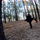 Chasing a girl in the woods - VideoHive Item for Sale