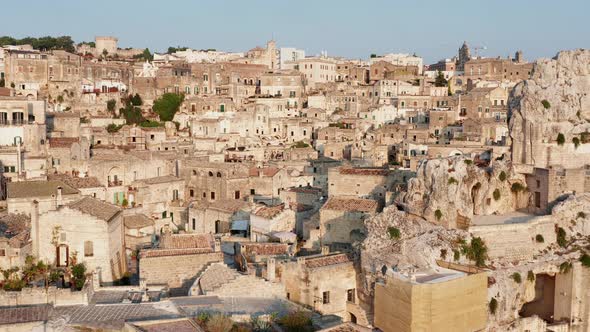 Aerial view of Matera