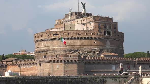 Mausoleum Hadrian Sant'Angelo Castle of the Holy Angel in Medieval European Architecture