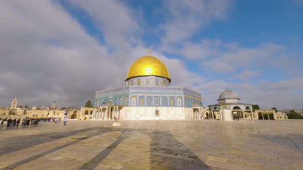 Golden Dome of the Rock in Jerusalem, Israel