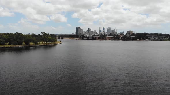 Aerial View of Perth City