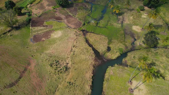 Aerial view of the Morogoro town in  Tanzania