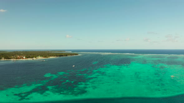 Seascape with Tropical Islands and Turquoise Water