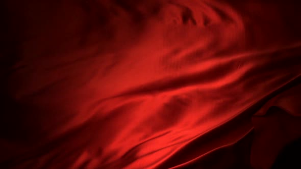 Red fabric, Slow Motion