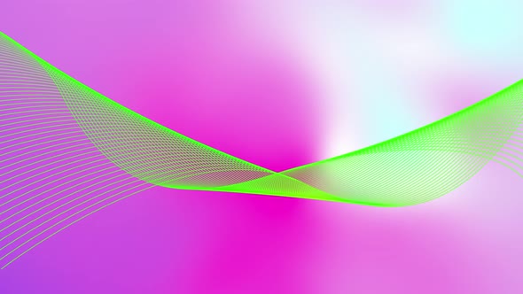 Animated Digital Colorful Gradient Particle Line Wave Twisted Animation Background